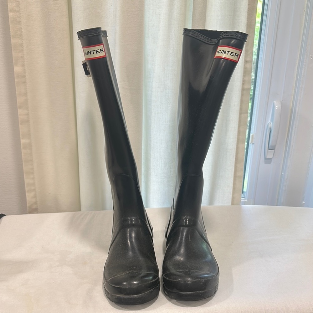 Hunter Women's Black Rain Boots
